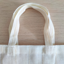 Load image into Gallery viewer, Natural White Square Tote Eco Bag - 10 pcs