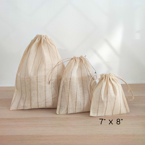 Drawstring Eco Pouch 7"x8"  - 10 pcs Ready Stock