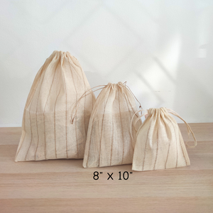 Drawstring 8"x10" Eco Pouch - 10 pcs